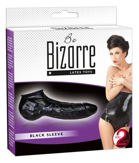 GUAINA FALLICA IN LATEX BE BIZARRE NERO