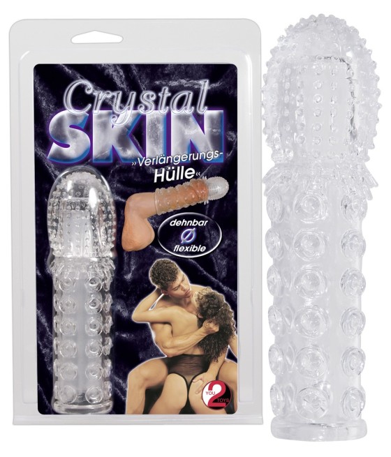 GUAINA FALLICA E PROLUNGA "CRYSTAL SKIN"
