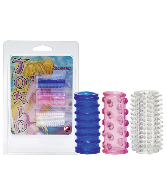 SET 3 GUAINE FALLICHE CON RILIEVI \"TOKIO COCKRINGS\"