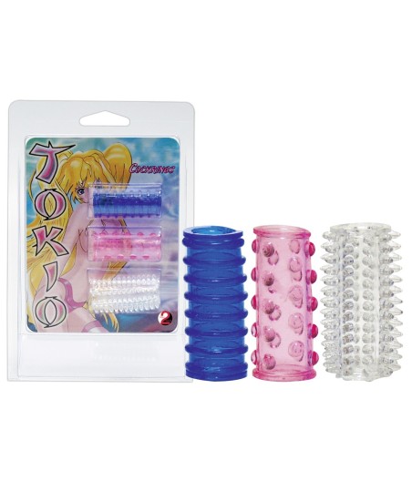 SET 3 GUAINE FALLICHE CON RILIEVI TOKIO COCKRINGS