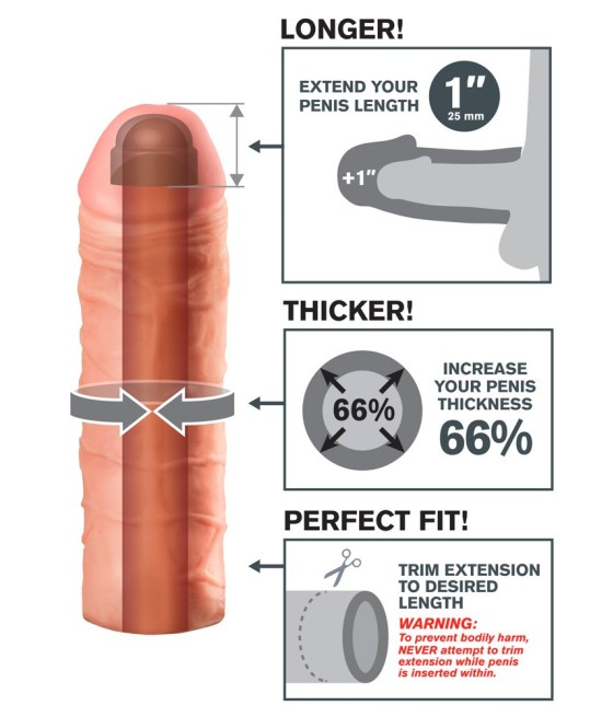 GUAINA FALLICA FANTASY XTENSIONS "MEGA 1"