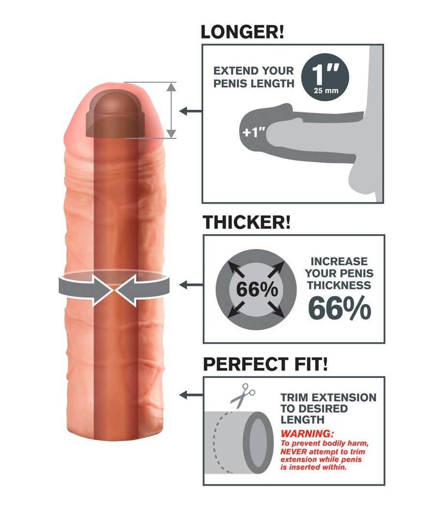 GUAINA FALLICA FANTASY XTENSIONS "MEGA 1"