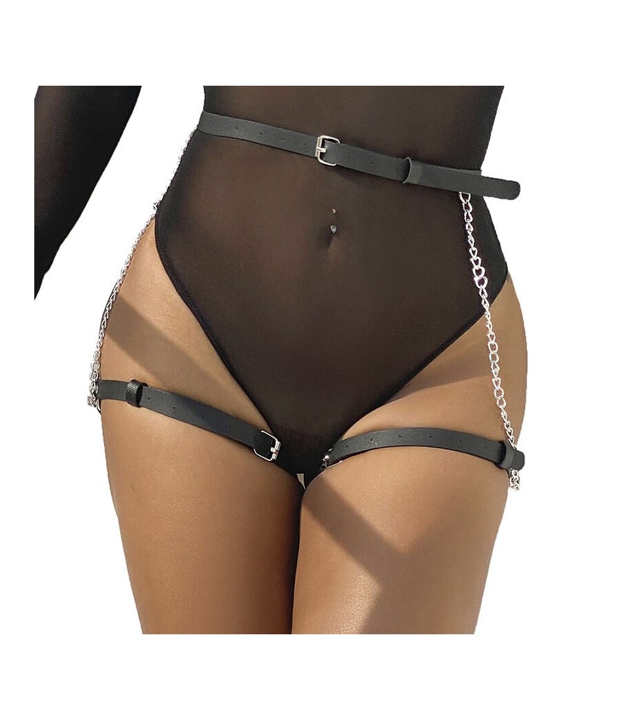 SUBBLIME - CINTURA IN PELLE NERA TAGLIA UNICA SUBBLIME - CINTURA IN PELLE NERA TAGLIA UNICA