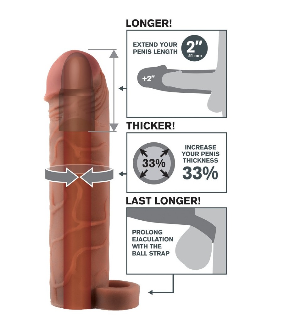 GUAINA FALLICA FANTASY XTENSIONS "PERFECT 2"