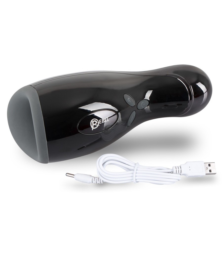 Masturbatore Rebel con funzione Riscaldamento e Movimento Su e Giu