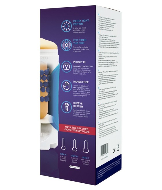 MASTURBATORE AUTOMATICO AUTOBLOW "2 PLUS XT" SESSO ORALE AUTOMATICO