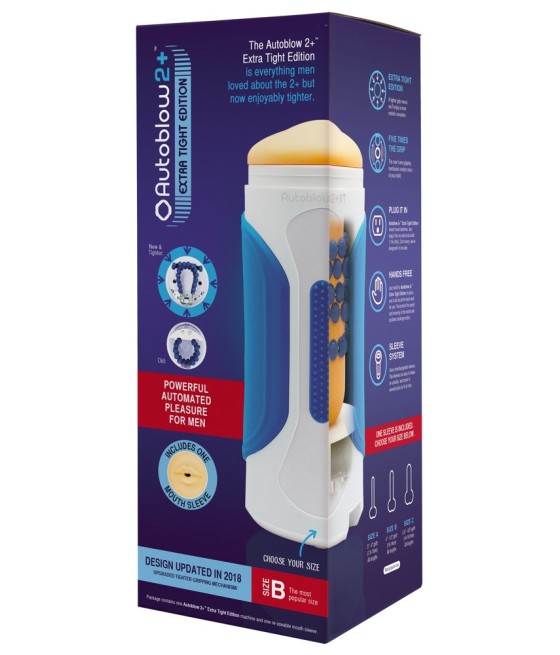 MASTURBATORE AUTOMATICO AUTOBLOW "2 PLUS XT" SESSO ORALE AUTOMATICO