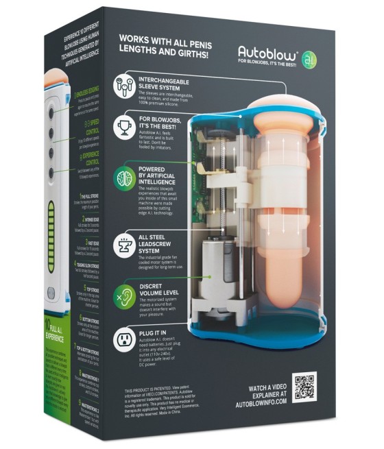 MASTURBATORE AUTOMATICO AUTOBLOW "A.I. MACHINE" INTELLIGENZA ARTIFICIALE
